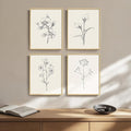 Framed Botanical Wall Art for Bathroom by Cuspin