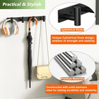 Wall Mounted Coat Rack-4 Hooks, Heavy Duty Stainless Steel Wall Hooks - Image 3
