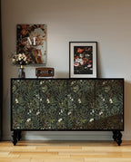 Dark Green Fern Botanical Shelf Liner Contact Paper Self Adhesive Vinyl - Image 3