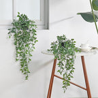 Artificial Hanging Plants Fake Small Potted Plants Faux Mandala Vines Plastic - Image 6