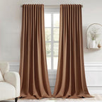 MIULEE Back Tab Blackout Curtains 96 Inch Long 2 Panels Set by MIULEE