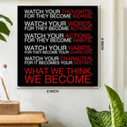 Watch Your Thoughts Motivational Classroom Posters, Inspirational Wall Decor - Image 2