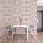 Tempaper Beige Textured Faux Grasscloth Geo Removable Peel and Stick Wallpaper - Image 4