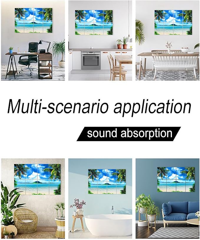 YPY Decorative Soundproof Wall Panels Acoustic Panels: Sound Absorbing Wall Art - Image 4