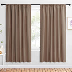 NICETOWN 2 Panels Blackout Curtains, Rod Pocket Window Curtains Room Darkning by NICETOWN