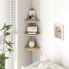 Corner Shelf Wall Mount, Floating Corner Shelves, Rustic Wood Wall Storage - Image 2