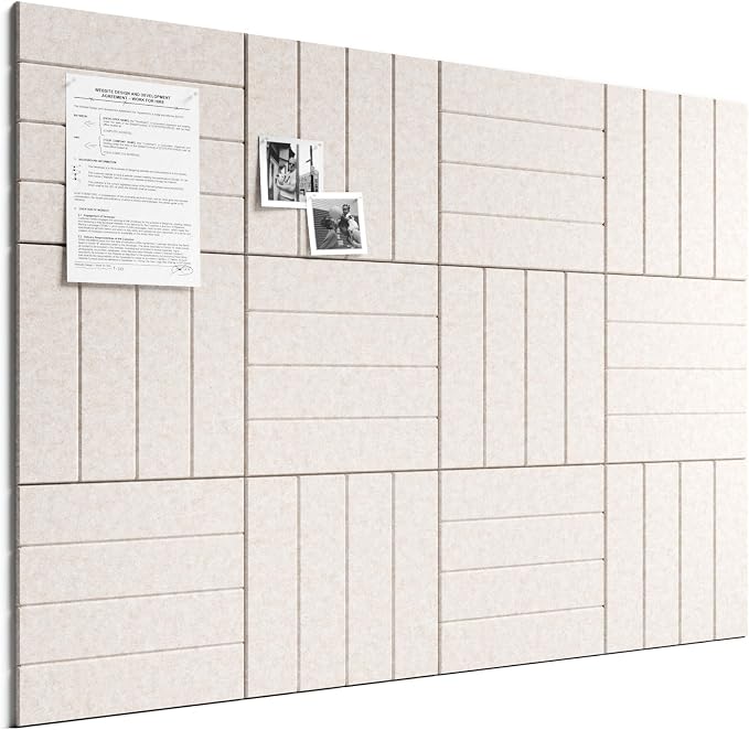 Bumusty Large Cork Board Alternative-48 x 36" Felt Bulletin Board Tiles by BUMUSTY