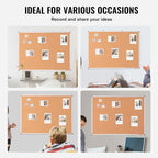 VEVOR 48"x36" Large Cork Board – Wall-Mounted Bulletin Board - Image 7