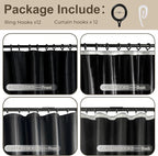 Room Divider Blackout Curtain Track Curtains Wall Dividers Panels Screen - Image 3