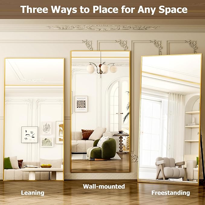 GLSLAND-38 x 77" Rectangular Full Length Mirror - Image 5