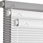 Grandekor No Drill No Tools Cordless Cellular Shades, 26.5" W x 64" H, Light by Grandekor