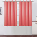 LEMOMO Coral Blackout Curtains 52 x 54 Inch Length/Set of 2 Curtain by Lemomo