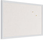 U Brands Farmhouse Linen Bulletin Board, Wall Mounted Pin Board by UBrands