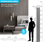 Art3d 6-Piece Wood Slat Panels for Stylish Interior Decor and Ceiling Decoration - Image 5