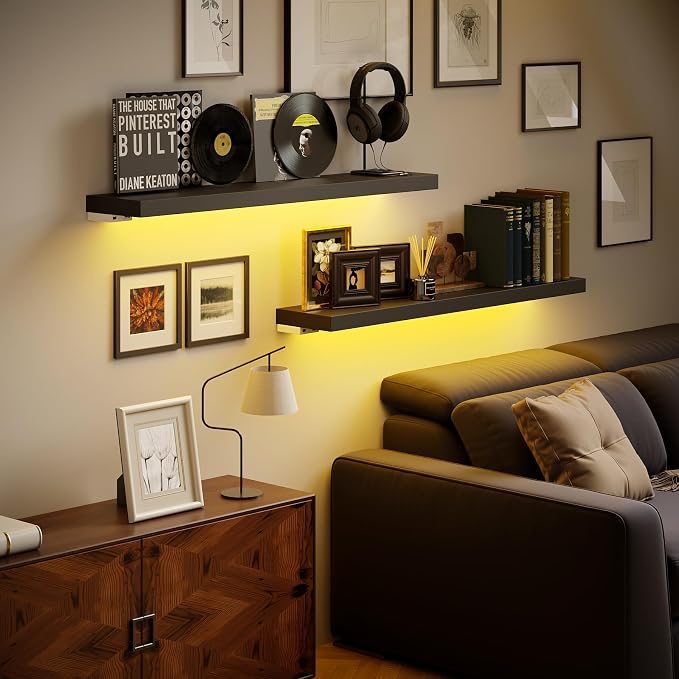 BAMEOS RGB LED Floating Shelves - Image 6