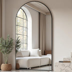 Prywot Arched Floor Mirror, 76 "x 34" Full Length Mirror Wall Mirrors Hanging by Prywot