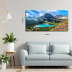Mountain Canvas Wall Art Teal Saint Mary Lake Landscape Wall Decor Glacier - Image 3