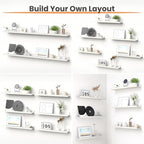 upsimples Floating Shelves for Wall, 23.6 Inch Shelves for Decor Storage Set of - Image 4