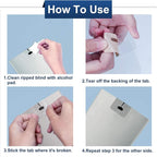 SOGEWO Clear Vertical Blind Repair Tabs, Vertical Blinds tabs/Blind Fixers - Image 3