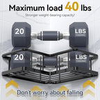 YASONIC Shower Caddy Corner, No Drilling Shower Organizer Corner - Image 5