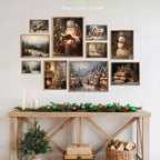 Vodefoad Christmas Gallery Wall SET of 10 Vintage Christmas Wall Art Retro - Image 8