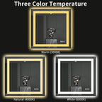 LOAAO 40"X38" LED Bathroom Mirror - Image 5
