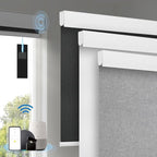 Motorized Blinds with Remote, Cordless Smart Blinds with Valance Cover by Enjoyyoursmartlife