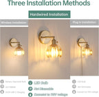 Shenmoyl Vintage Wall Sconces Set of 2 - Image 2