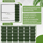 Briwooody 30 Set 60 Pocket Vertical Stackable Wall Planters Kit Outdoor Self - Image 5