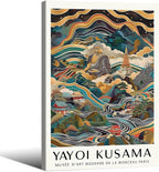 Yayoi Kusama Framed Wall Art Vintage Japanese Poster 20X30 in Abstract Buddha by Heltrappe