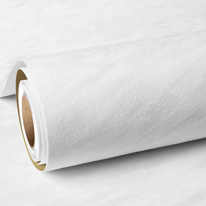 ReWallpaper White Velvet Wallpaper Peel and Stick Luxury Velvet Fabric by ReWallpaper