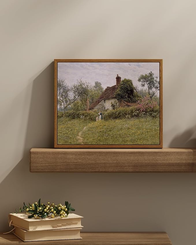 InSimSea Framed Canvas Wall Art Vintage Decor, Landscape Wall Art Prints - Image 2