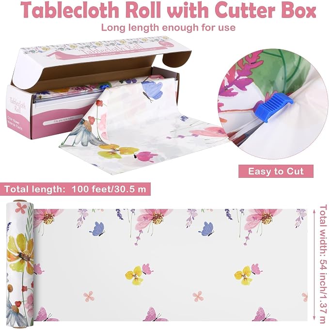Kochorie Spring Flower Tablecloth Roll - Image 2