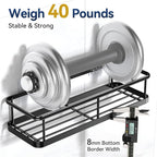 YASONIC Shower Caddy Adhesive, Rustproof Shower Shelves - Image 3