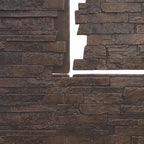 EverStone Acadia Ledge Faux Stone Panel, Dark Tobacco Color - Image 9