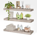 RALGEND Floating Shelves for Wall, 1.5" Thick Wall Shelf Set of 3 - Image 9