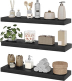RALGEND Floating Shelves for Wall, 1.5" Thick Wall Shelf Set of 3 by RALGEND