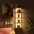 Homaterial 5 Tier Wall Shelf Unit, Modern Vertical Lack Wall Shelves - Image 7