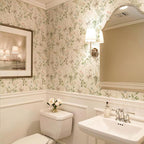 Simon&Siff Vintage Wallpaper Peel and Stick Beige Floral Contact Paper - Image 3