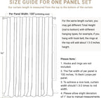 100% Blackout Shield Linen Blackout Sliding Door Curtains - Image 7