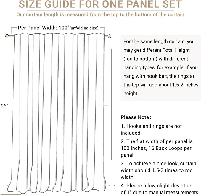 100% Blackout Shield Linen Blackout Curtains - Image 7