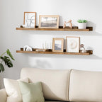 upsimples Floating Shelves for Wall, 35.5 Inch Shelves for Decor Storage Set of - Image 5