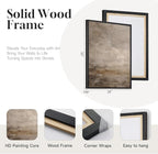 Large Framed Neutral Abstract Wall Art Set of 2 - Image 5