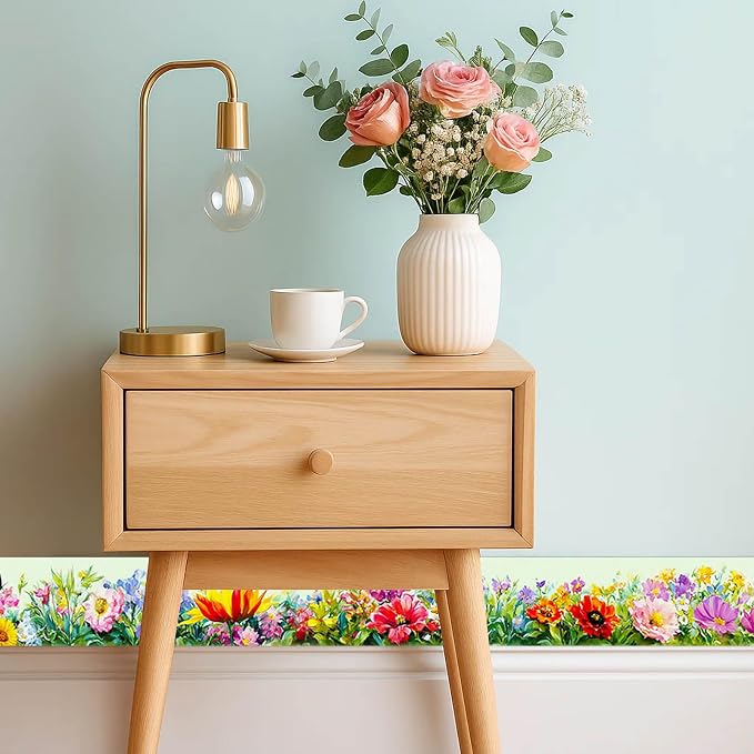 IVN Wallpaper Border Peel and Stick Decorative Wall Trim Self Adhesive Colorful - Image 2