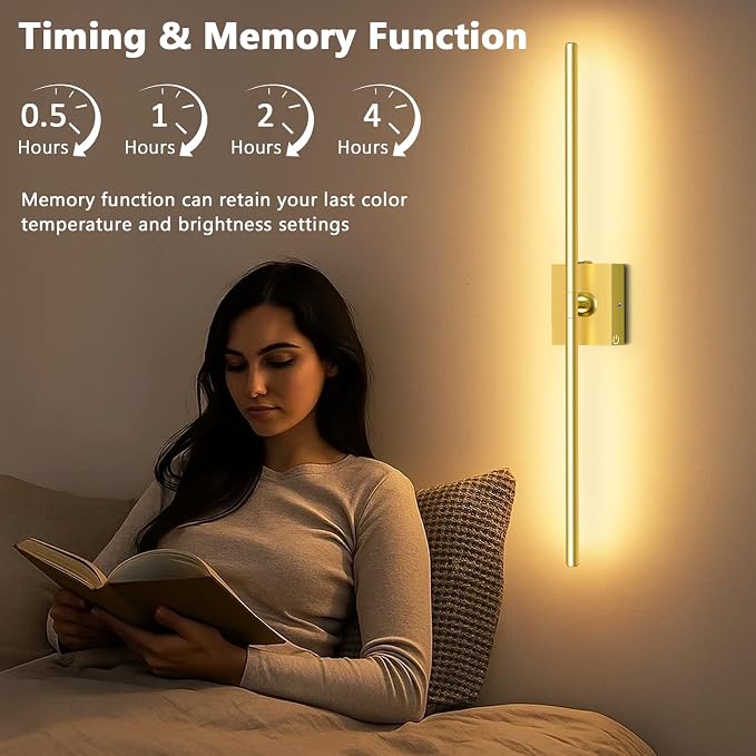 Eneru Battery Operated Wall Sconce Lights - 10000mAh Rechargeable Wireless Wall - Image 9