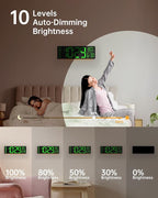 EASYERA 12" Digital Wall Clock for Classroom Livingroom Game Home Decor - Image 4
