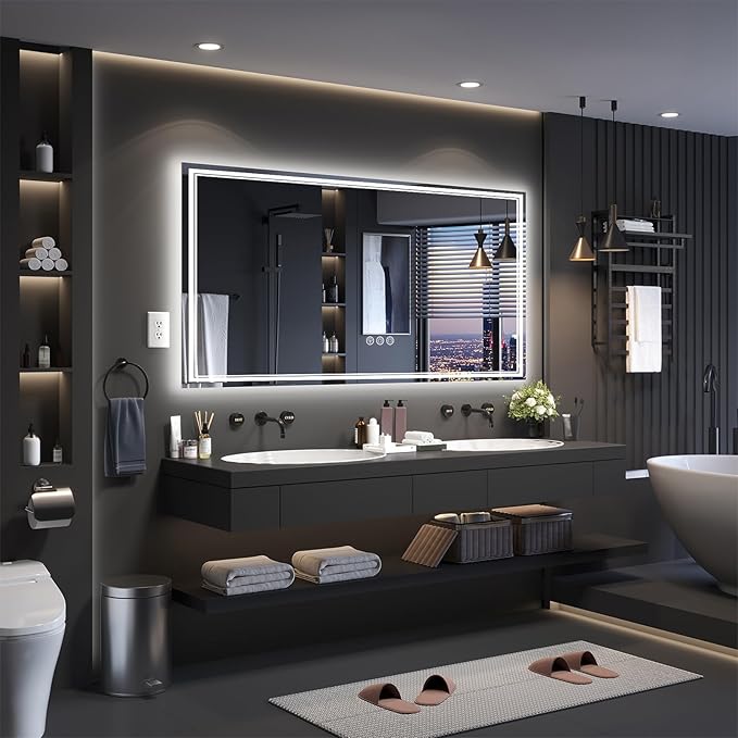 Ratsamee 72x36 Inch LED Bathroom Mirror - Image 2