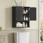 TEENFON Bathroom Wall Cabinet, Over The Toilet Space Saver Storage Cabinet - Image 2