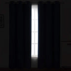 LEMOMO Blackout Curtains 42 x 84 inch/Navy Curtains Set of 2 Panels/Thermal - Image 3