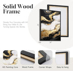 Framed Gold Abstract Wall Art Set of 2 - Image 5